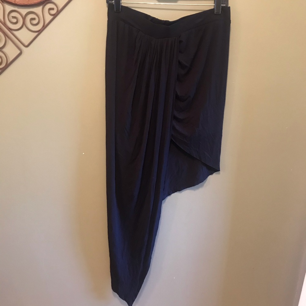 OBJEX asymmetric Black Skirt Sz XL